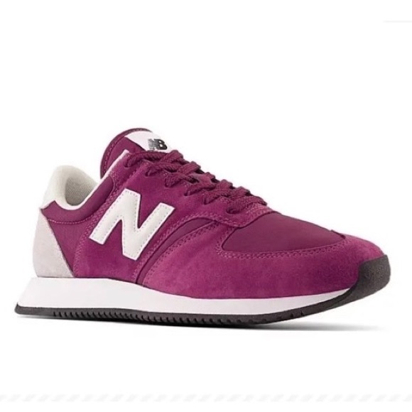 New Balance 420 Retro Fuchsia Low Men's Suede Athletic Running Shoes - Picture 3 of 5